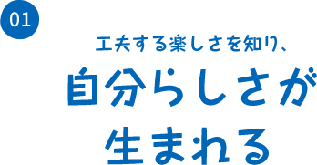 知育　工夫する楽しさを知り、自分らしさが生まれる